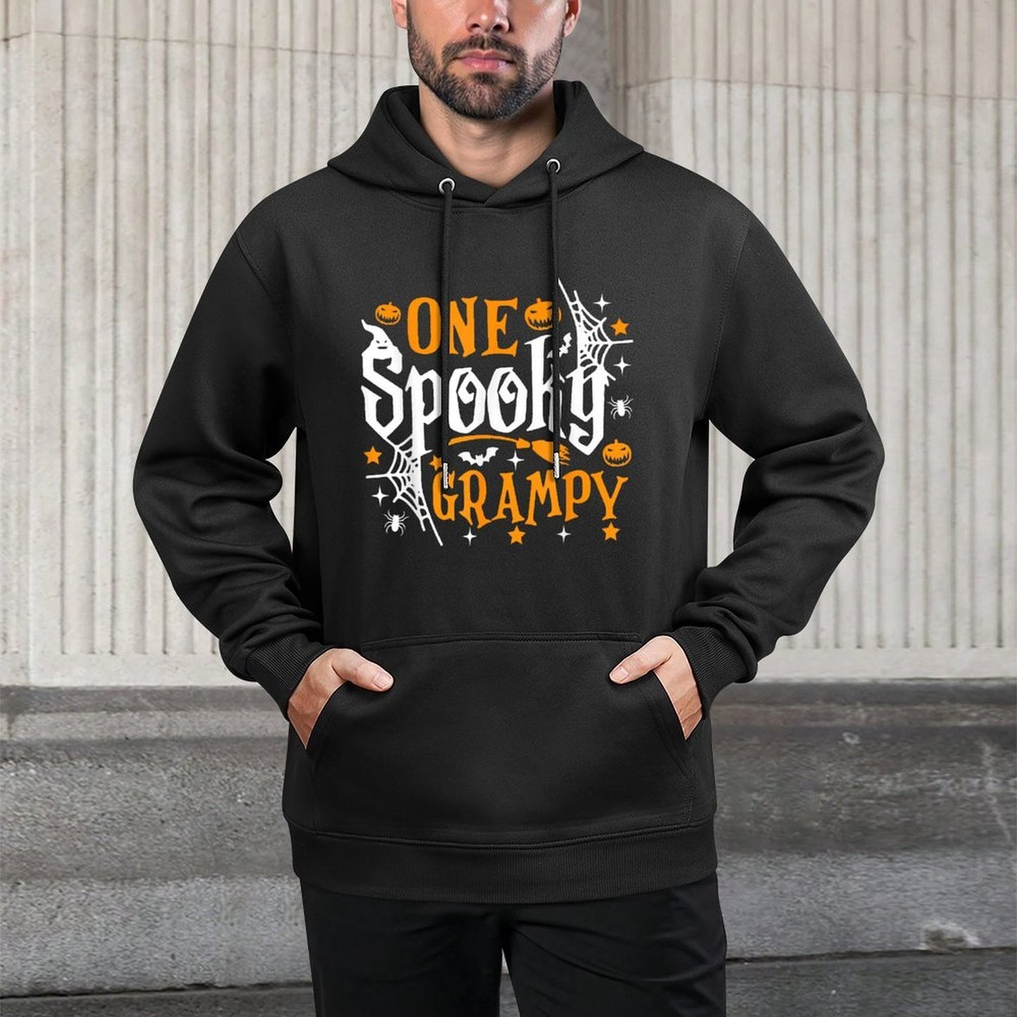 One Spooky Grampy Funny Halloween Spooky Grandpa All-Day Comfort Hoodie