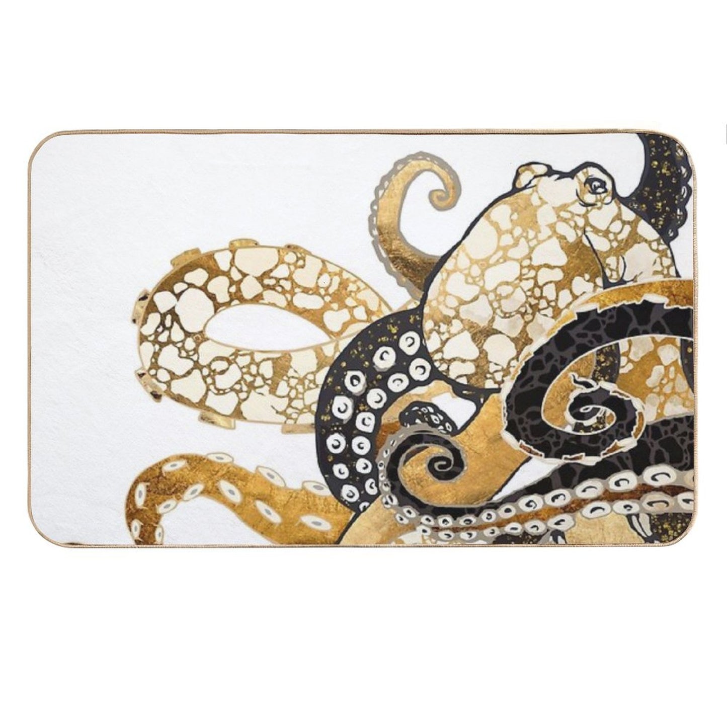Metallic Octopus Bath Mat