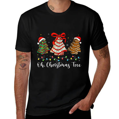 Groovy Oh Christmas Tree Cakes Debbie Becky Jen Cake Lovers  Versatile T-Shirt
