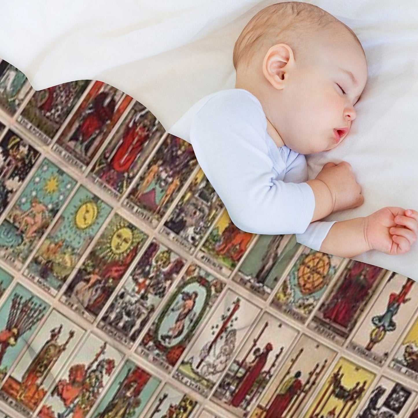 The Full Tarot Deck. Major And Minor Arcana Throw Blanket