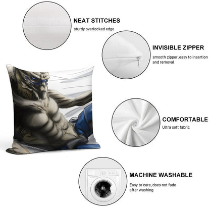 The Best Space Boyfriend -- Garrus Soft Ultra-Soft Texture Throw Pillow