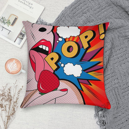 Pop Art Soft Warmth Comfort Throw Pillow