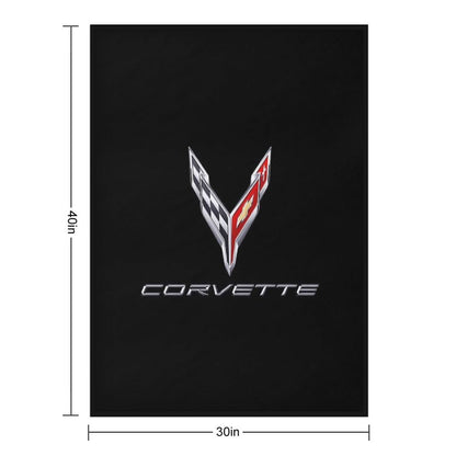 Best of Corvette Hi Logo Throw Blanket