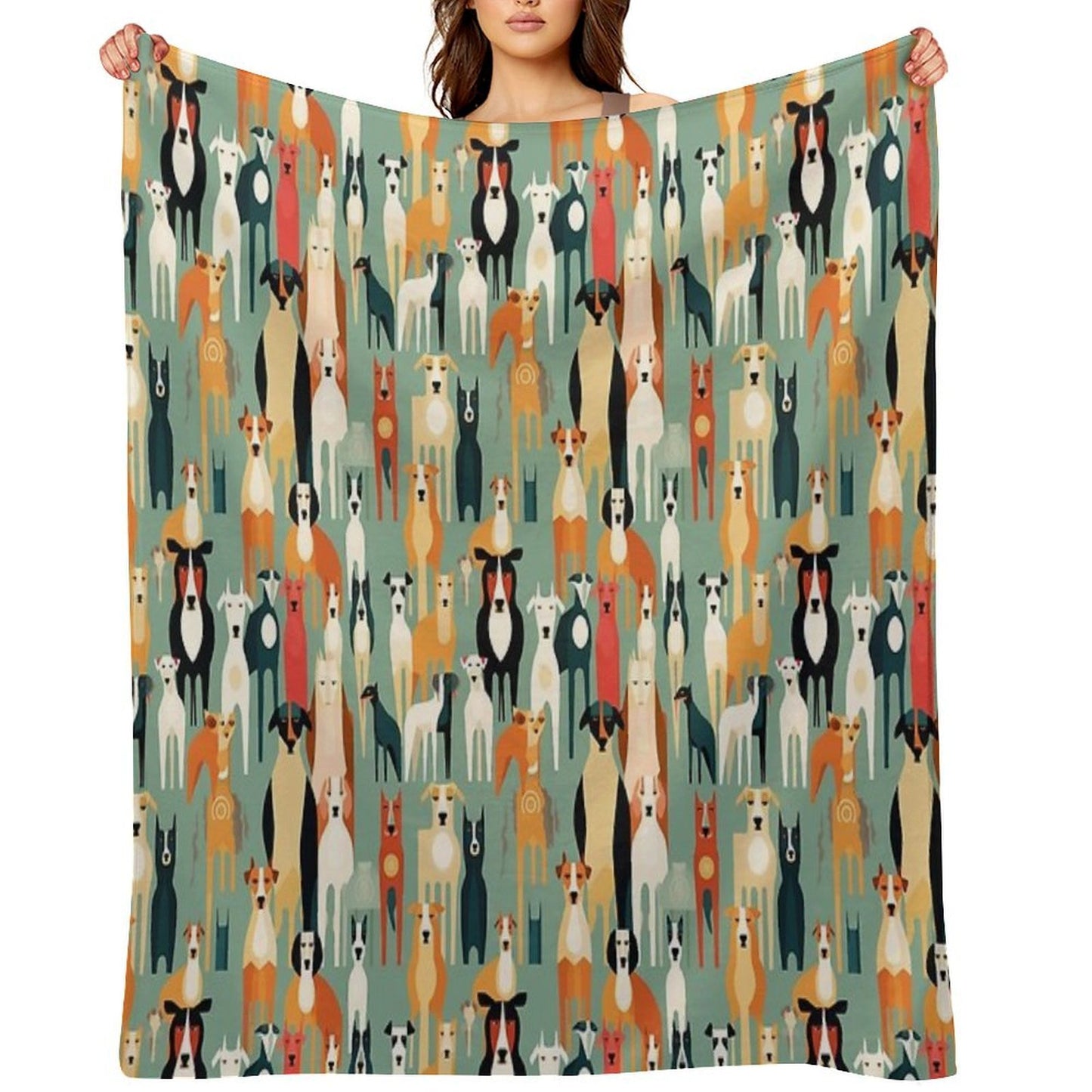 For The Love of All Dogs Throw Blanket