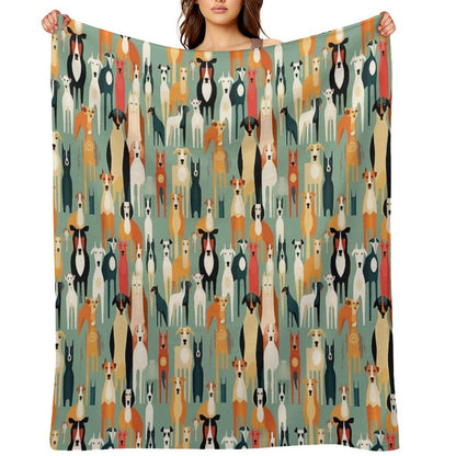 For The Love of All Dogs Throw Blanket