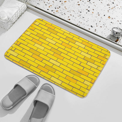 Oz Yellow Brick Street  Absorbent Bath Mat