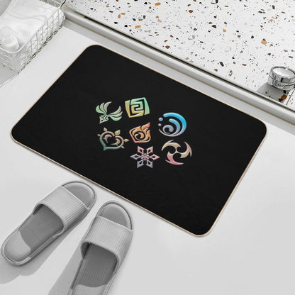 Genshin Impact Elements Bath Mat