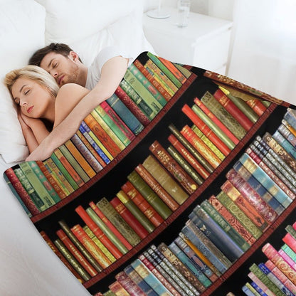 Jane Austen Antique Books, British Antique Books Throw Blanket