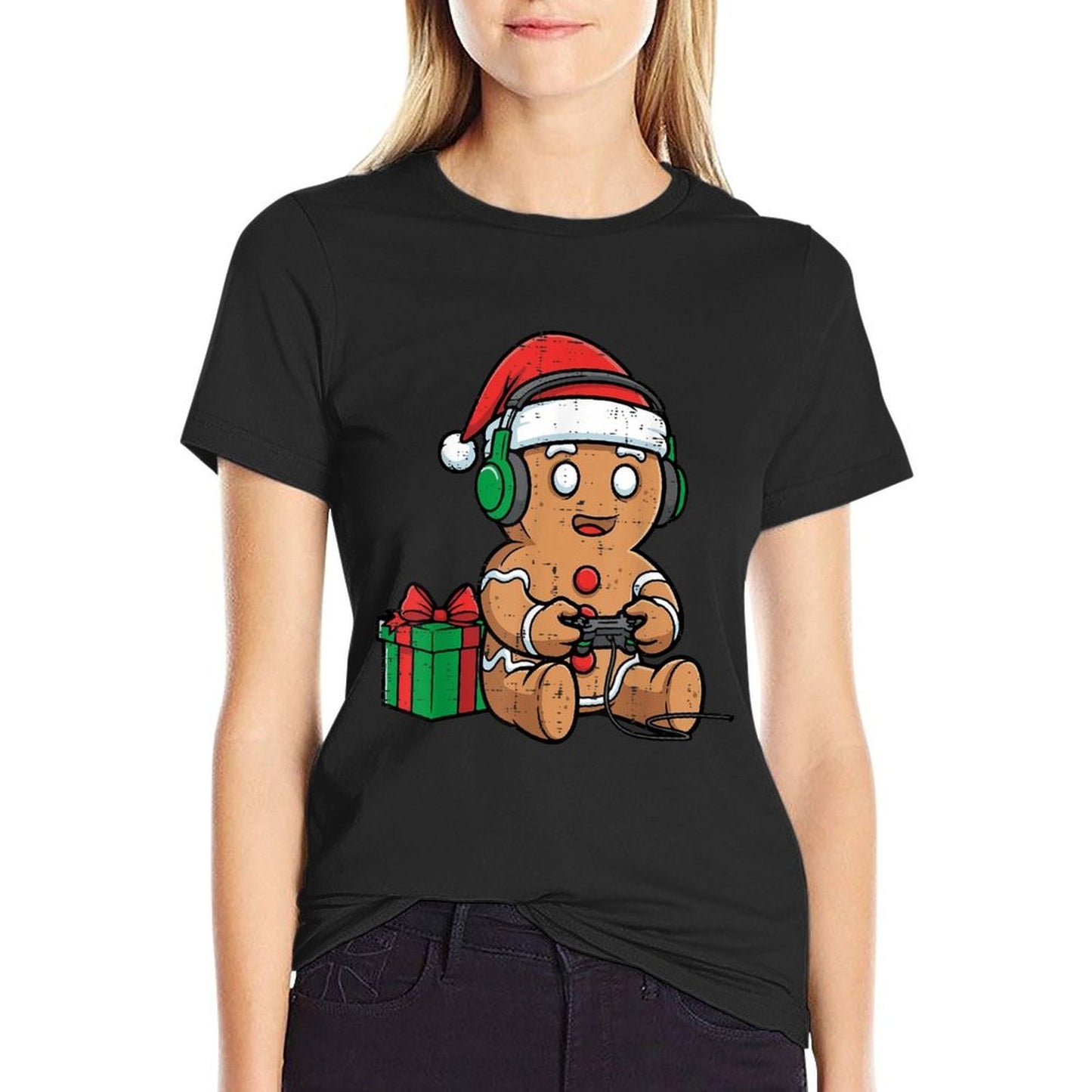 Christmas Gingerbread Gamer Xmas Gaming Boys Kids Youth Men  Affordable Price T-Shirt