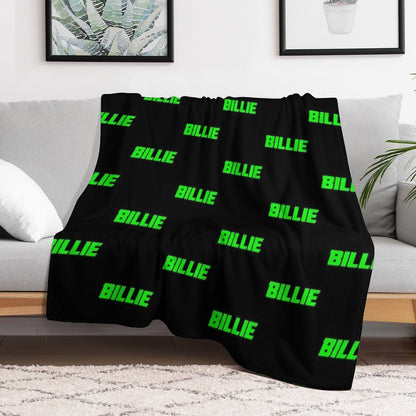 Neon Billie (black Bg) Throw Blanket