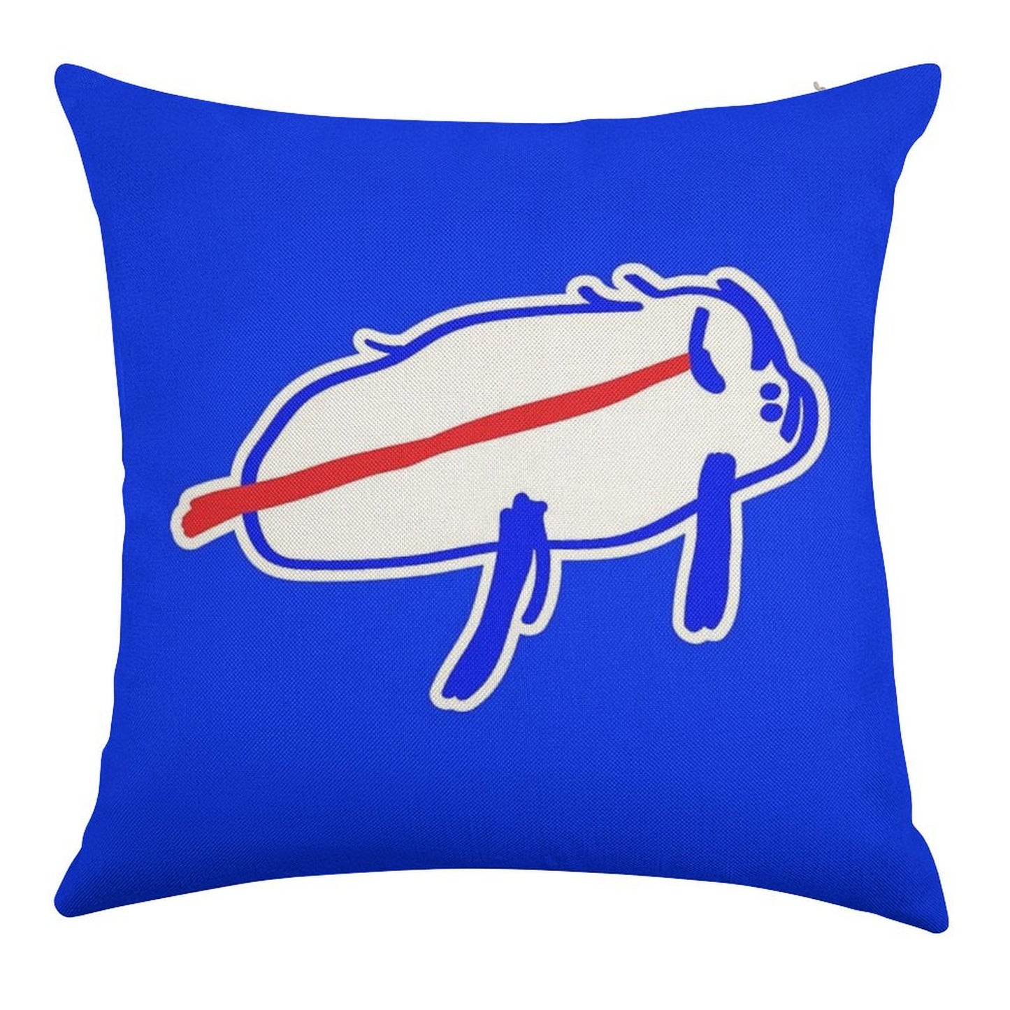 Josh Allen Drawing Linen Throw Pillow Cover