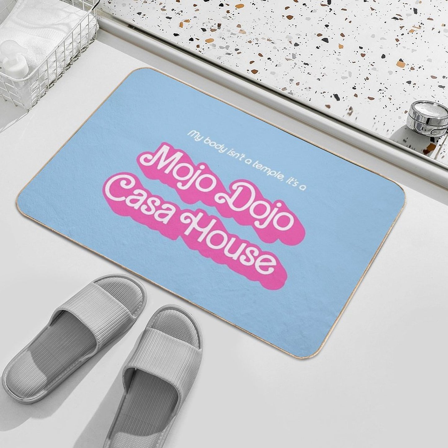 Blue Mojo Dojo Bath Mat