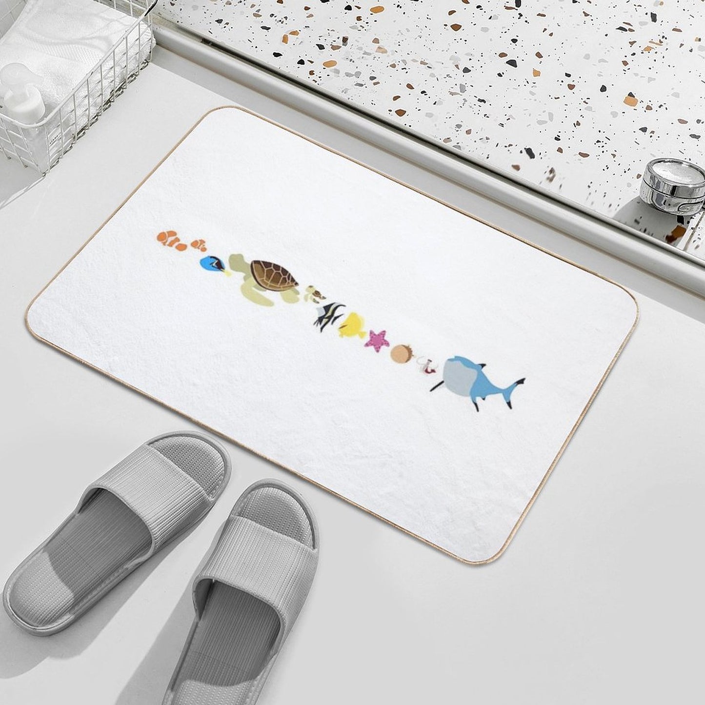 Finding Nemo Character Illustration Bath Mat
