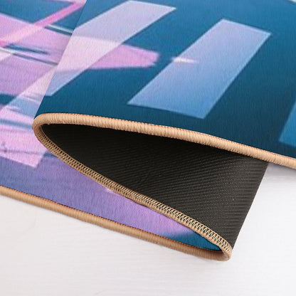 Anime in Real Life Vaporwave Summer Day in Tokyo Residential Area  Dirt-Trapping Bath Mat