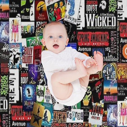 Collage II Musical Throw Blanket