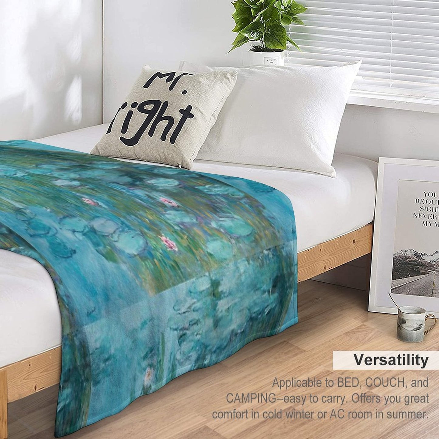 Claude Monet – Nymphéas – Water Lilies Throw Blanket