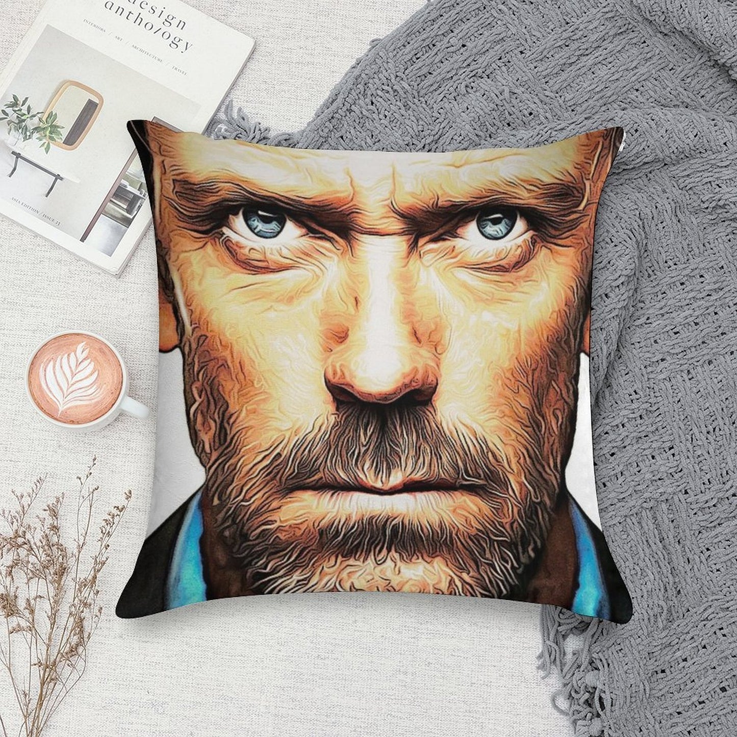 Dr. House Soft Gift Ready Throw Pillow