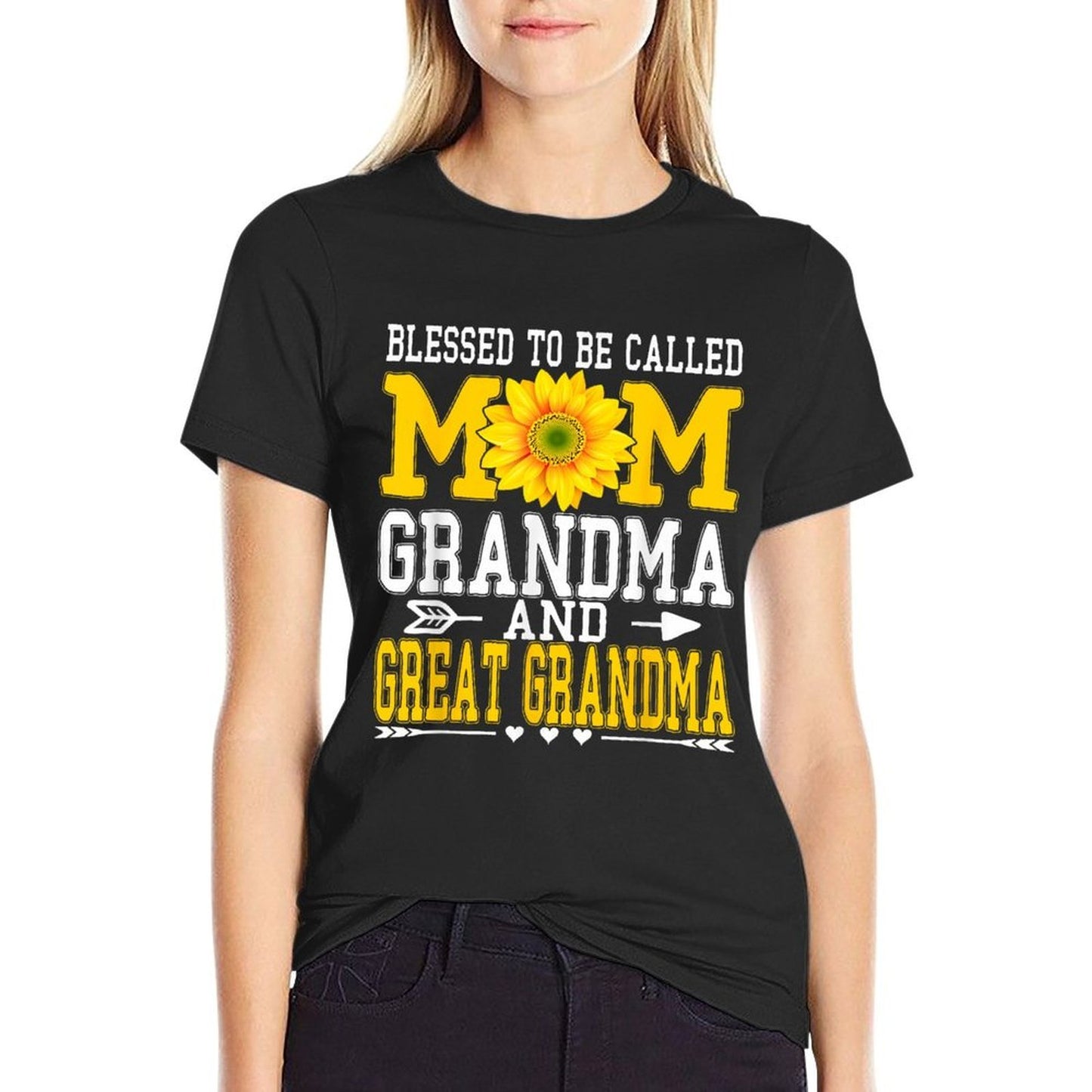 Blessed To Be Called Mom Grandma Great Grandma Mother's Day  Stretchy T-Shirt