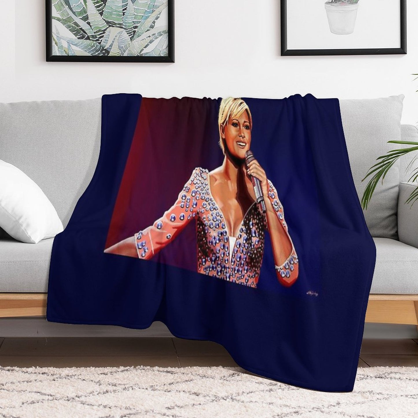 Helene Fischer Painting Throw Blanket