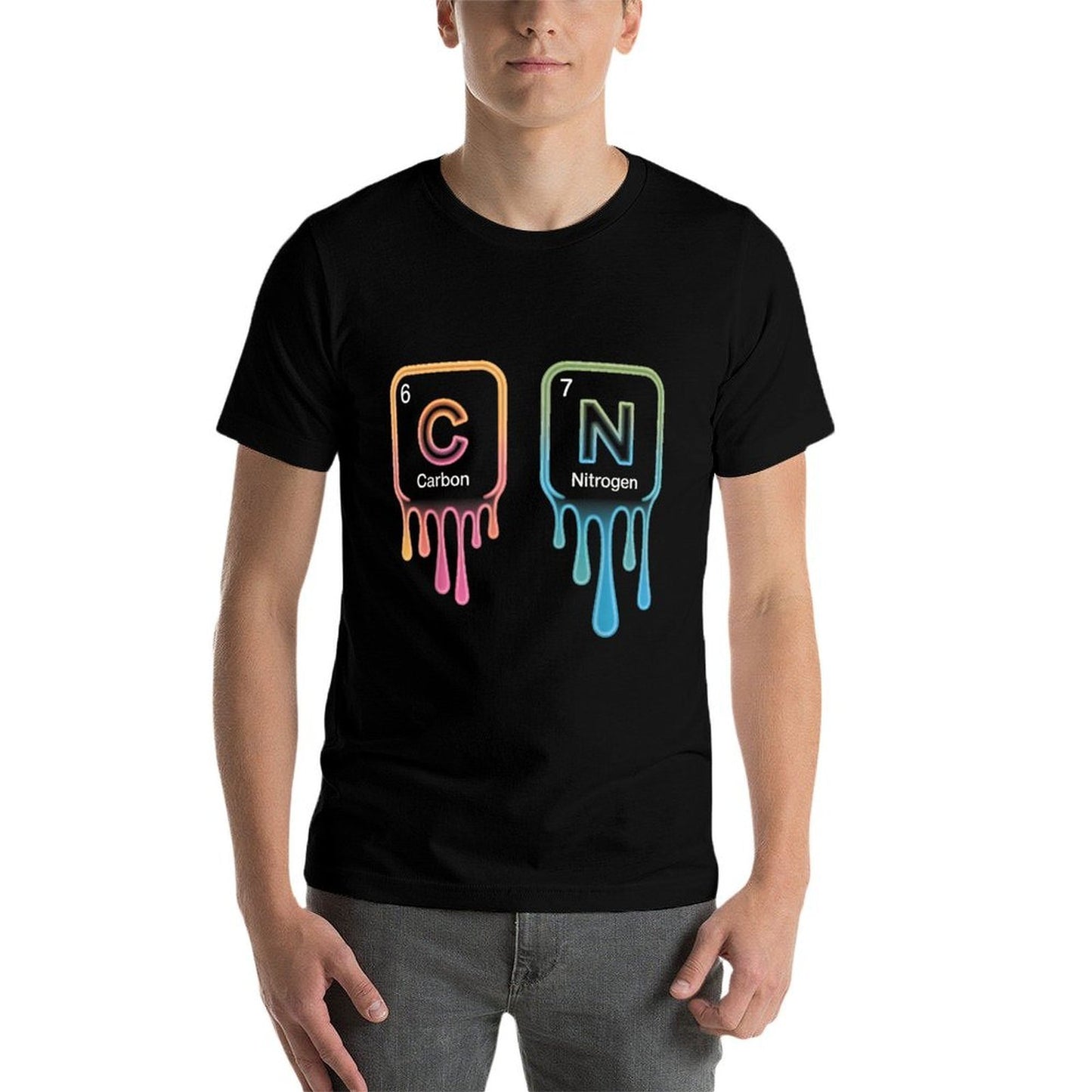 Funny 67 Meme Science Chemistry Nerd Humor Periodic Table  Slim-fit Cut T-Shirt