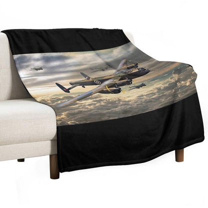 Avro Lancaster Throw Blanket