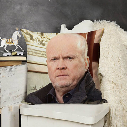 Phil Mitchell Eastenders And British TV Icon (Steve McFadden) Linen Throw Pillow Cover