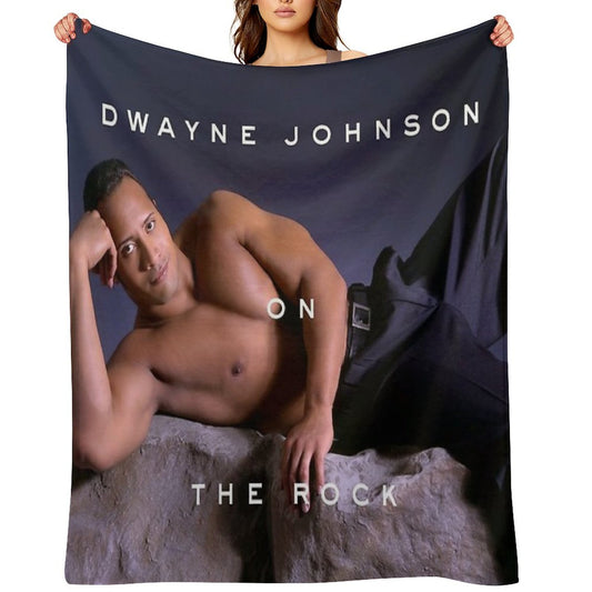 Dwayne Johnson on The Rock Throw Blanket