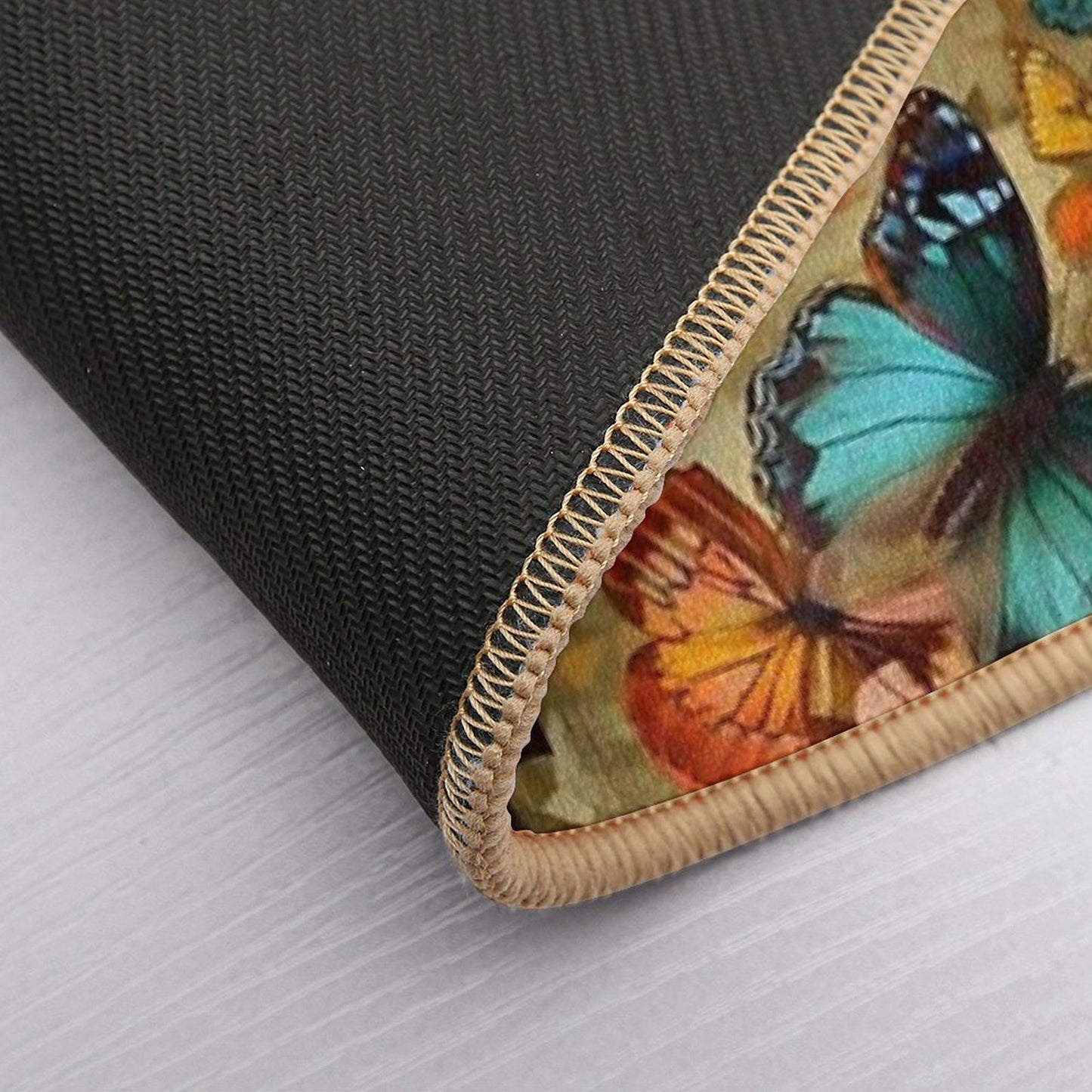 Embrace The Beauty of Bold Colors with Butterfly Prints Bath Mat