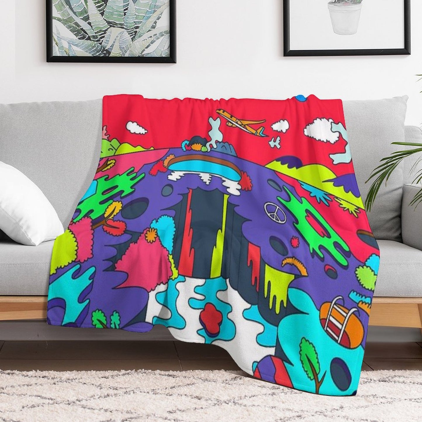 J-Hope Hope World Album Art Throw Blanket