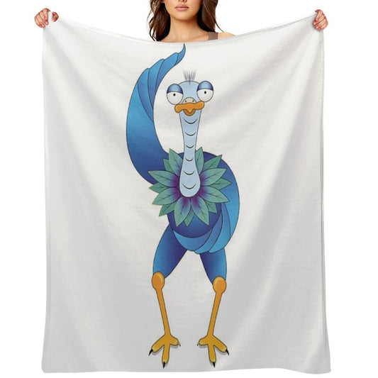 The Weird Bird – Elegance Was Yesterday Throw Blanket