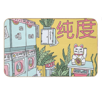 MANEKI WASH GREEN Bath Mat