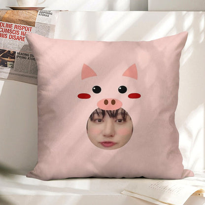 Dwaekki Changbin Linen Throw Pillow Cover