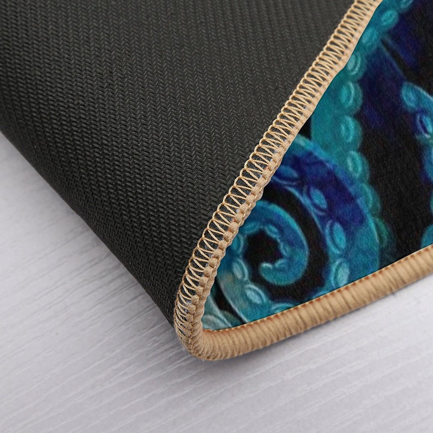 Octopus Tentacles - Blue - Deep Sea Nautical Bath Mat