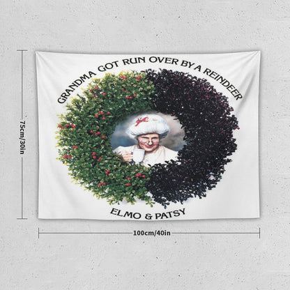 Grandma Got Run Over by A Reindeer Tapestry