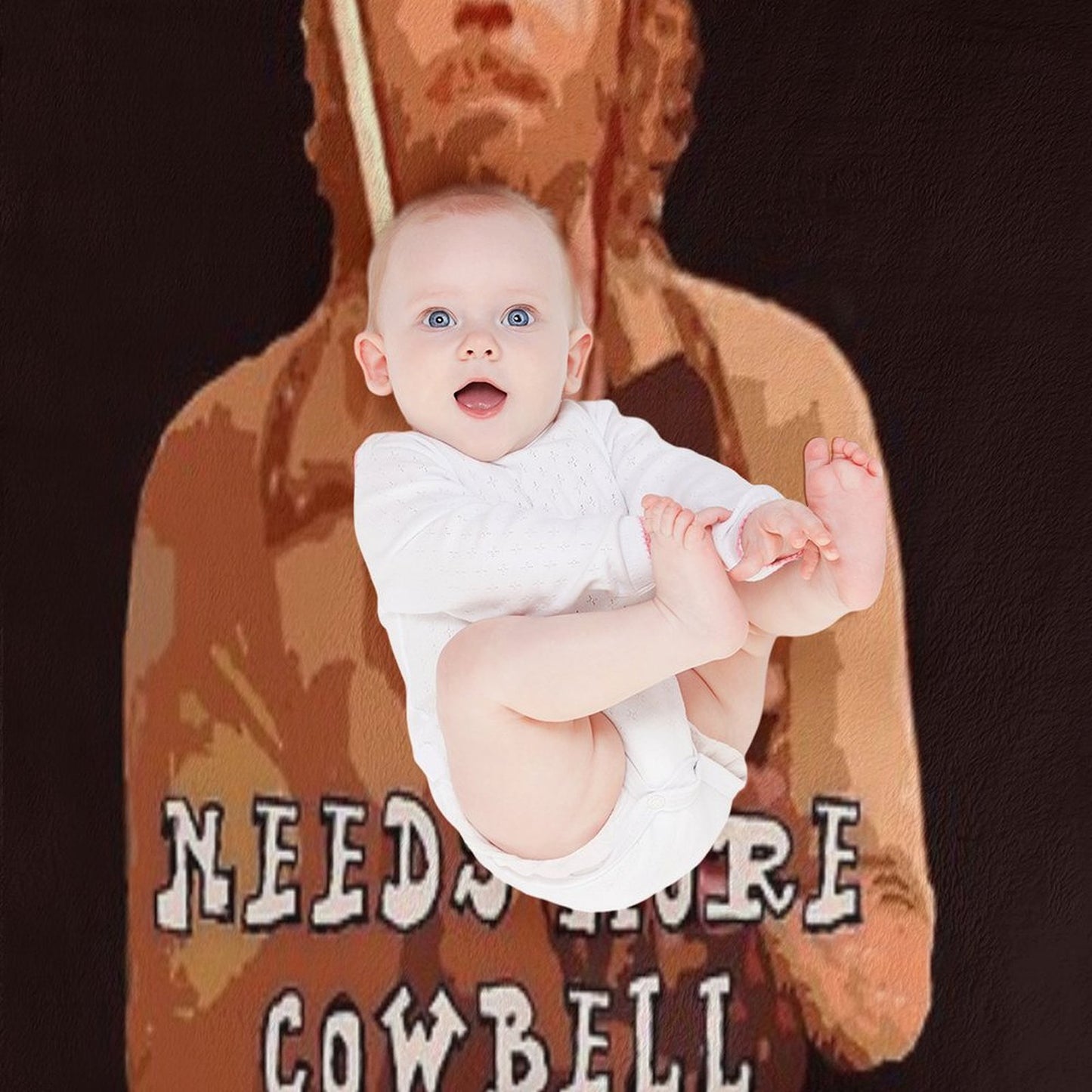 NEEDS MORE COWBELL, PART DEUX Throw Blanket