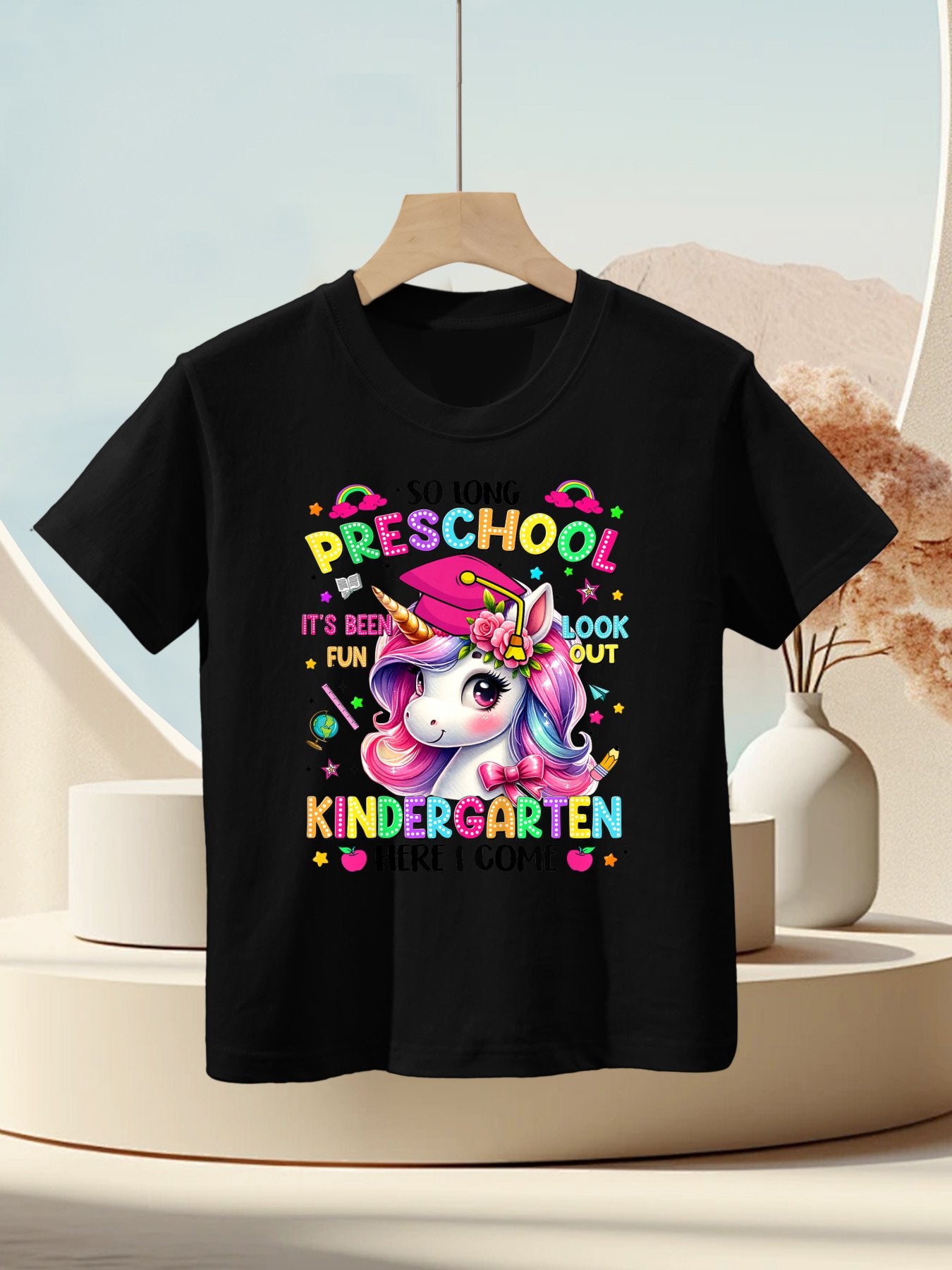 Kids So Long Preschool Graduation Graduate Unicorn Kids Girls Kids T-Shirt
