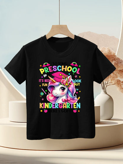Kids So Long Preschool Graduation Graduate Unicorn Kids Girls Kids T-Shirt