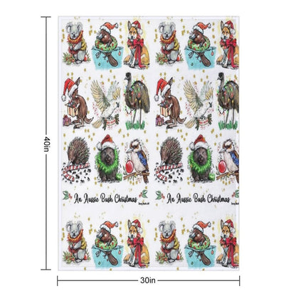 An Aussie Bush Christmas Throw Blanket