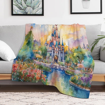 Happiest Place Throw Blanket