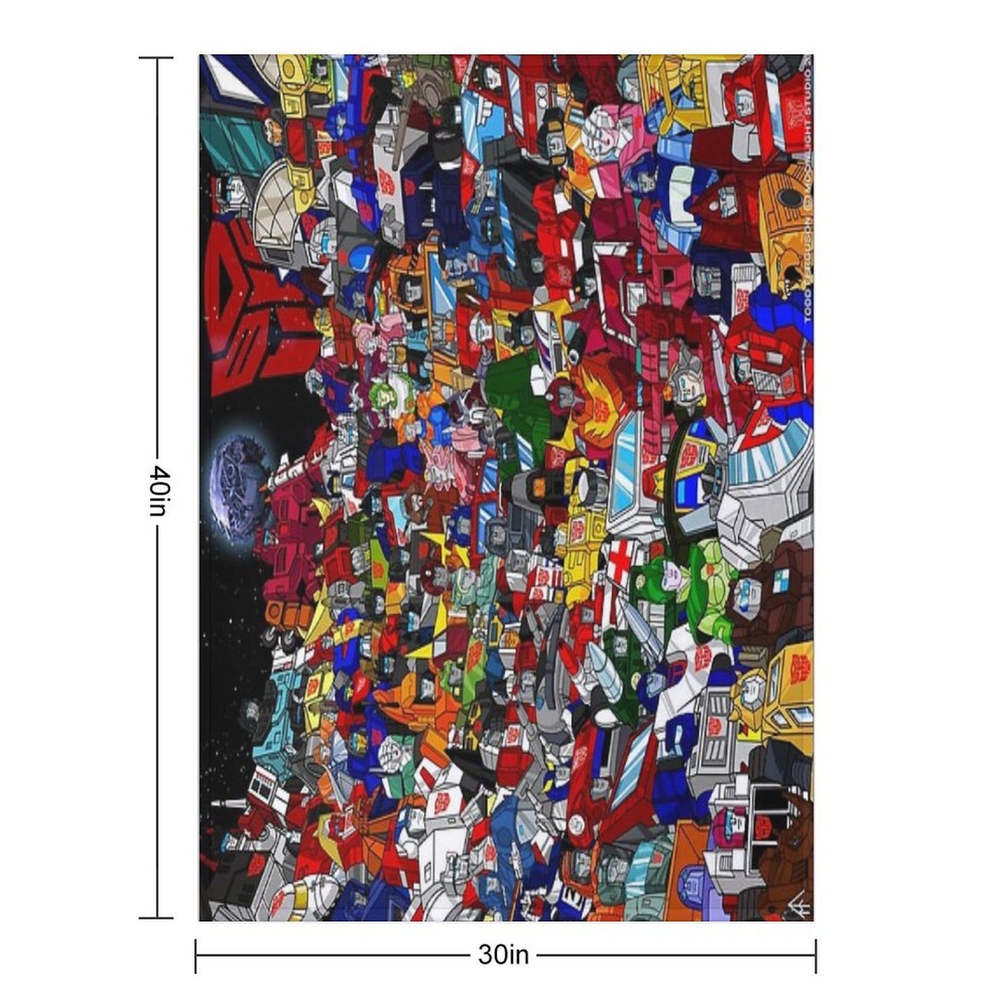 2022 Updated G1 Autobots Poster Throw Blanket