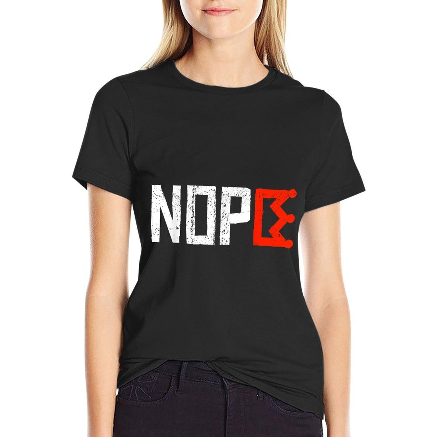 No Kings Nope Protest Sign Horizontal  Affordable Price T-Shirt