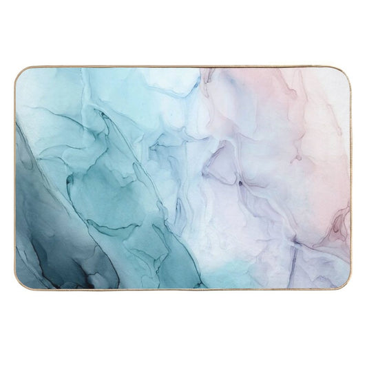 Beachy Pastel Flowing Ombre Abstract 1  Odorless Bath Mat