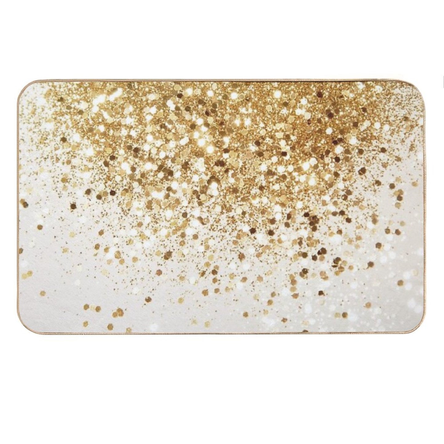 Gold Glam #2 (Photo of Glitter Only - Not Reflective) Bath Mat