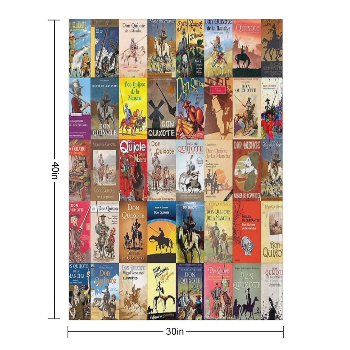 Don Quixote Throw Blanket