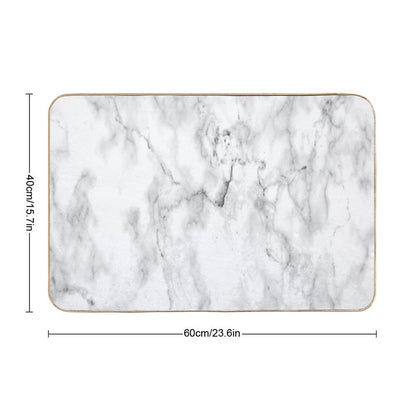 Carrara Marble Bath Mat