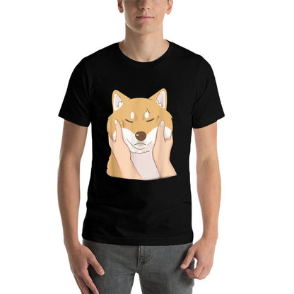 Cute Shiba Inu Chubby Cheeks T-shirt  Wrinkle-resistant T-Shirt