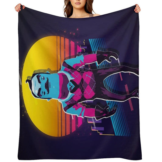 Hello Neighbor 2 - Theodore 80s Retro Throw Blanket