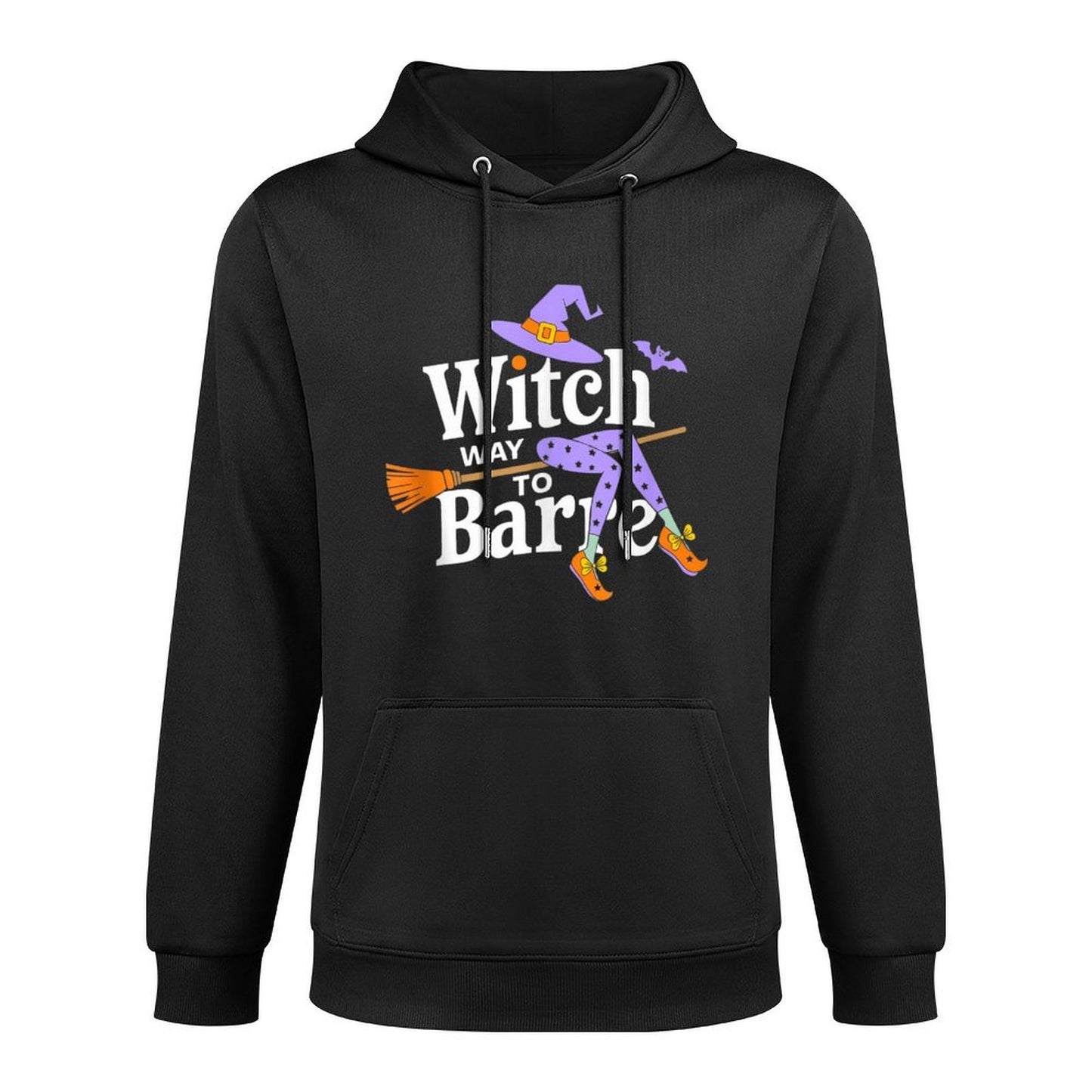 Witch Way to Barre Funny Pure Barre Halloween Workout Design Shape Retention Hoodie