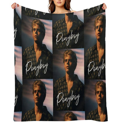 Ponyboy The Outsiders Movie Throw Blanket
