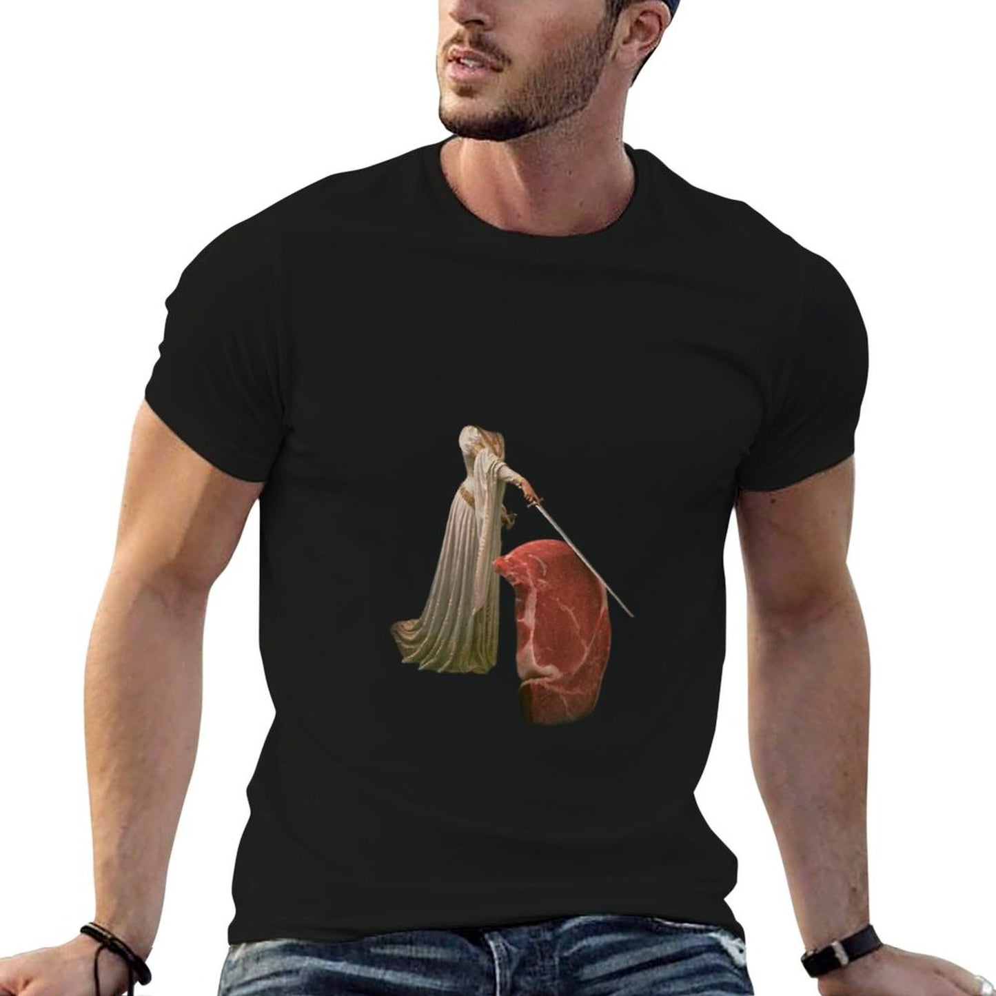 Sir Loin Steak  Polyester Blend T-Shirt